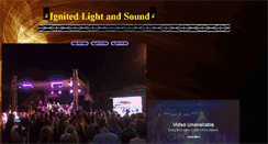Desktop Screenshot of ignitedlightandsound.com